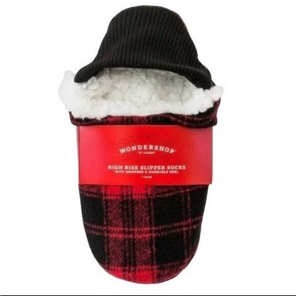 Wondershop Plaid Sherpa Lined Slipper Socks
